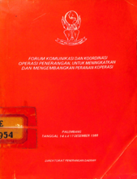 Image of Forum Komunikasi Dan Koordinasi Operasi Penerangan, Untuk Meningkatkan Dan Mengembangkan Peranan Koperasi