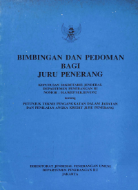 Image of Bimbingan dan Pedoman Bagi Juru Penerang